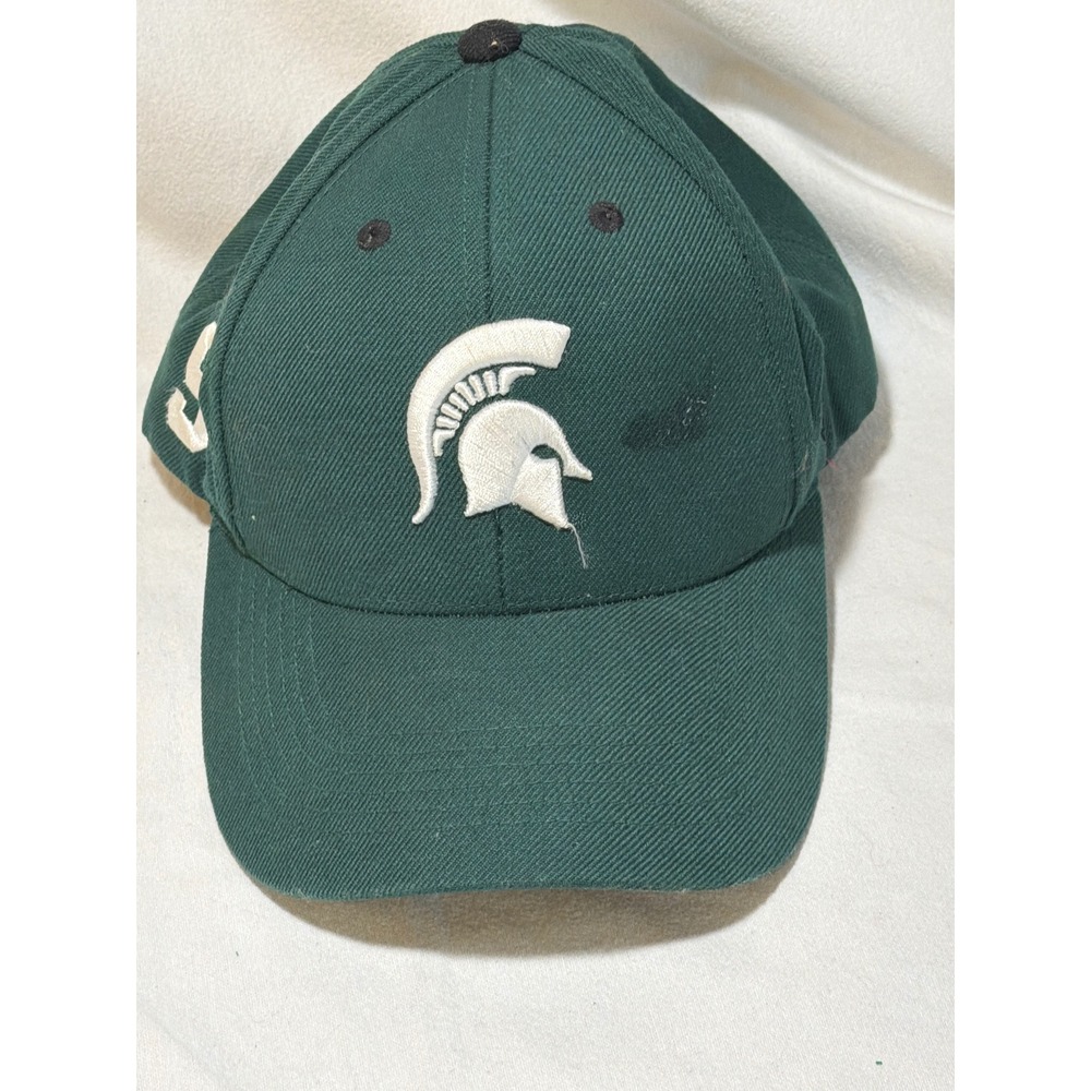 Top of the World Michigan State Spartans Hat Green Adjustable MSU Baseball Cap